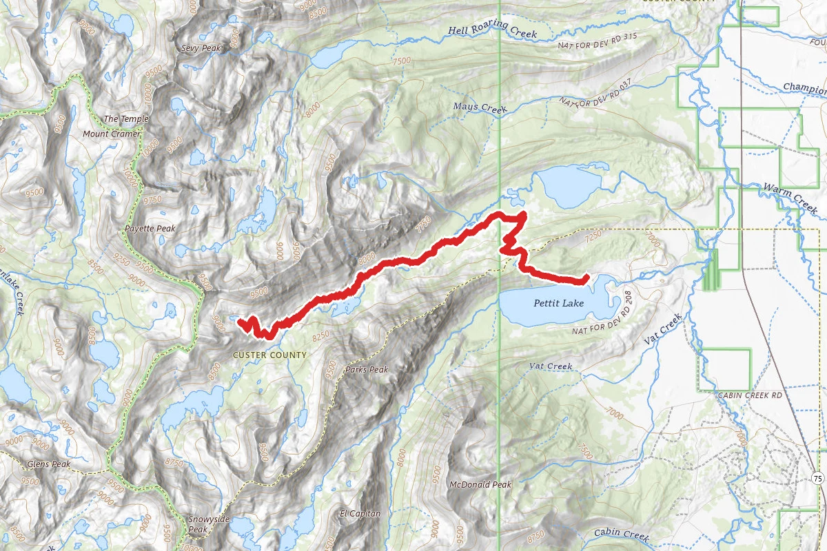 Pettit Lake to Edith Lake via 041 and 096