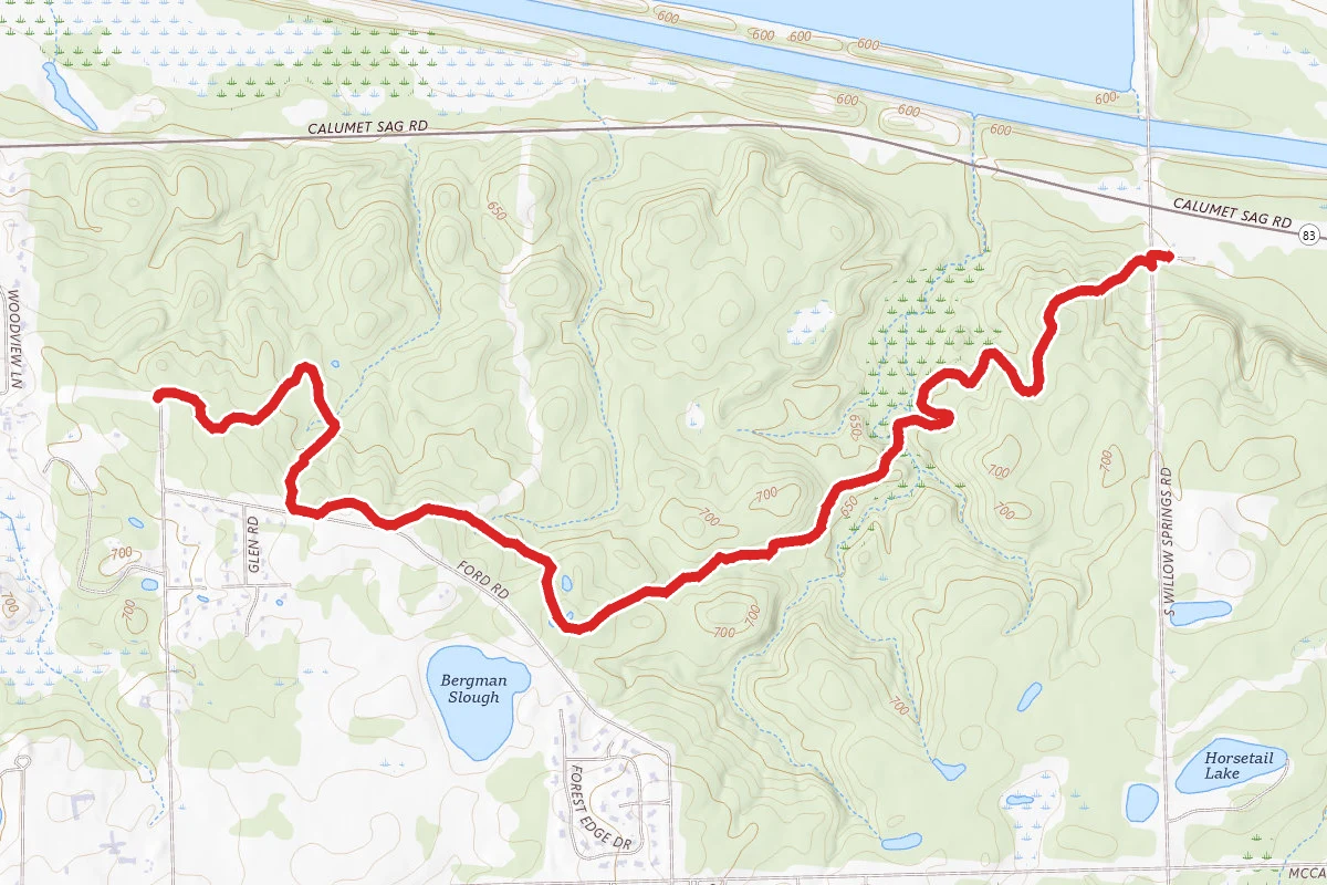 Cap Sauers Green Trail via Yellow Trail