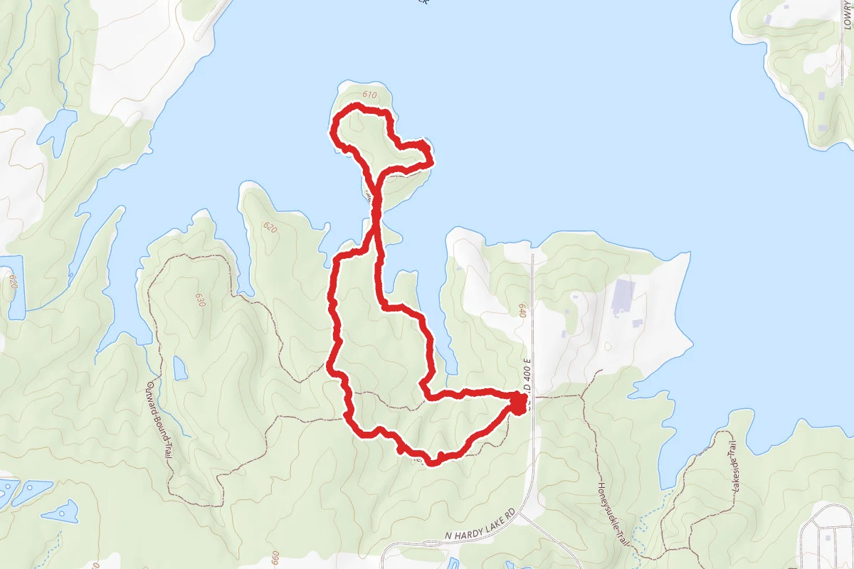 Hardy Lake Island Trail