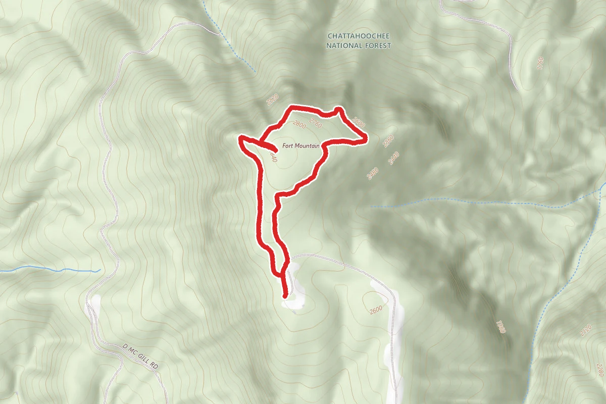 Stone Tower Trail to Stone Wall Trail Loop