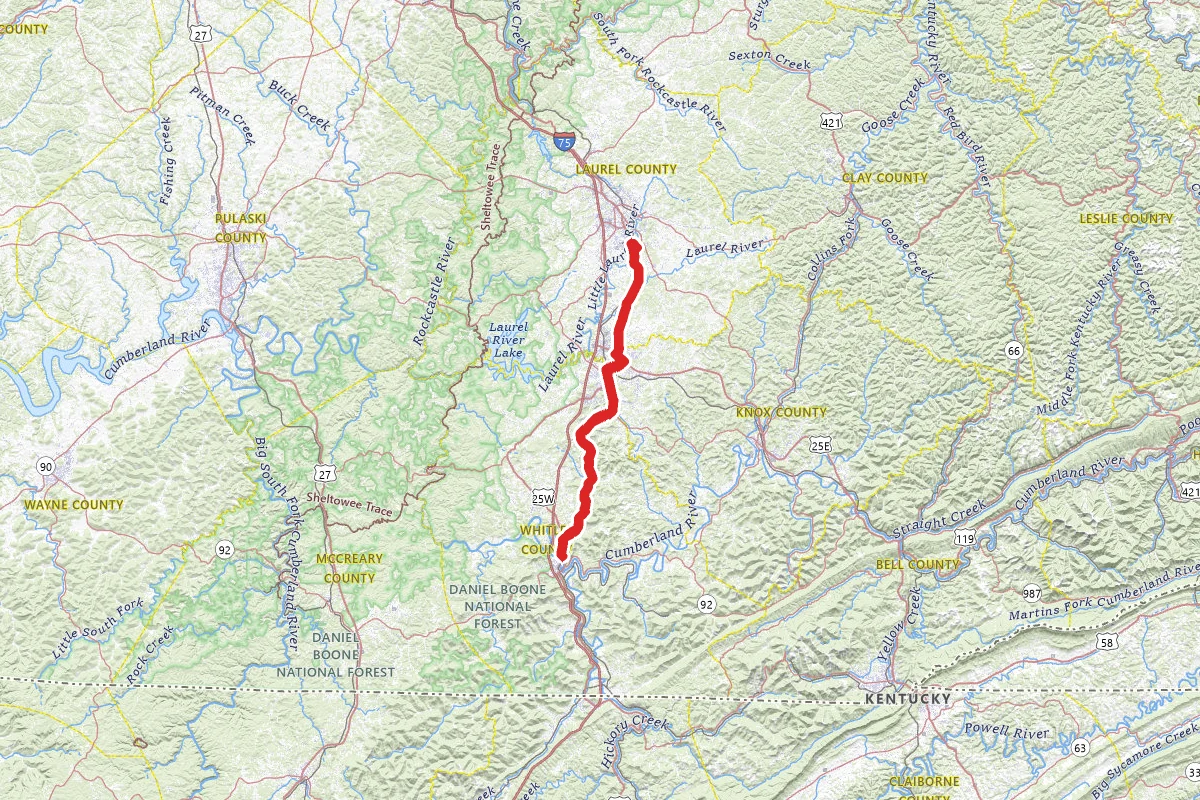 Williamsburg to Levi Jackson Wilderness Scenic Drive