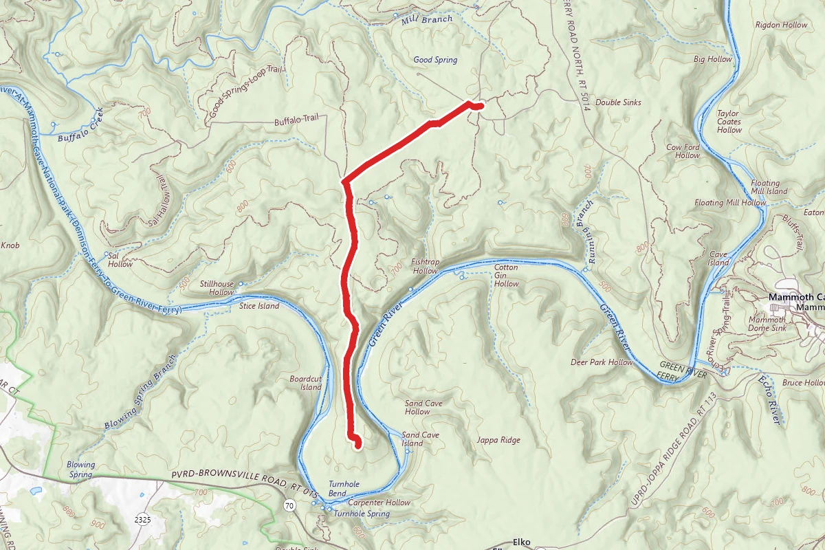 Turnhole Bend via Buffalo Trail