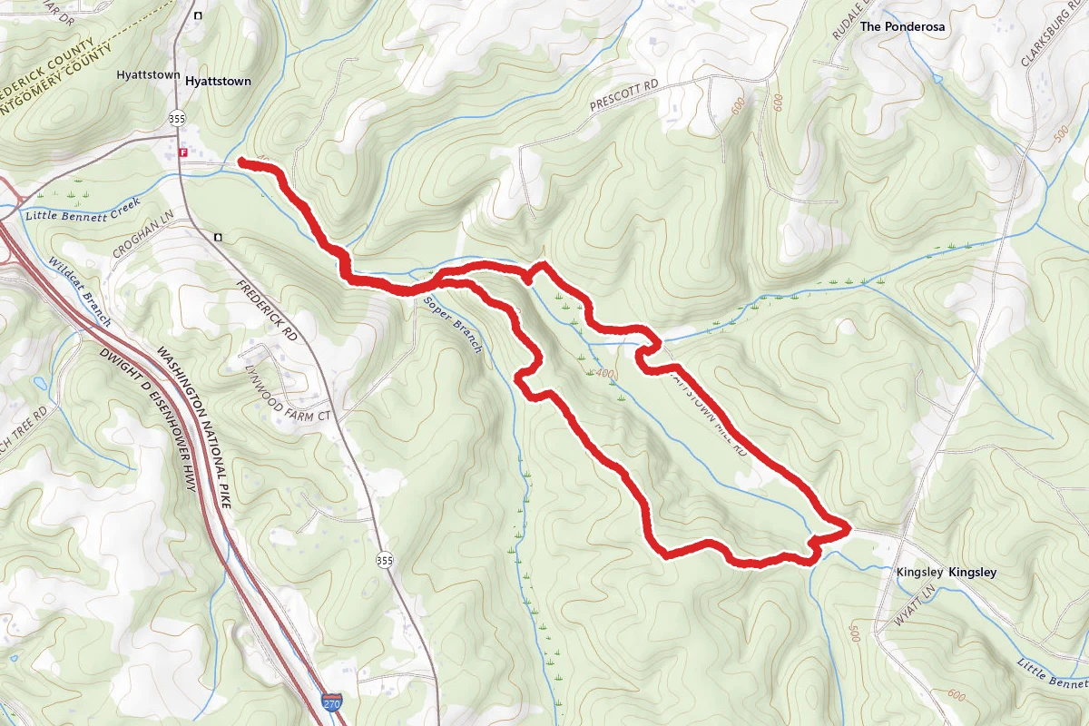 Western Piedmont Trail, Mount Builder, Owl Ridge Loop