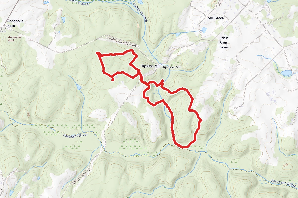 Cabin Branch Loop via Annapolis Rock Parking Area