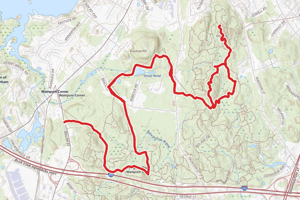 Trout Ponds and Pinnacle Hill