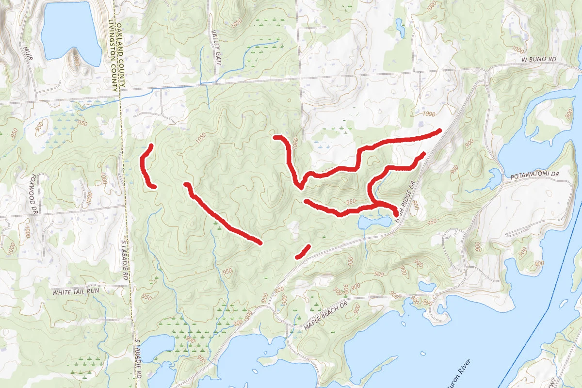 Spring Hill B-Loop Trail and West Trail Loop