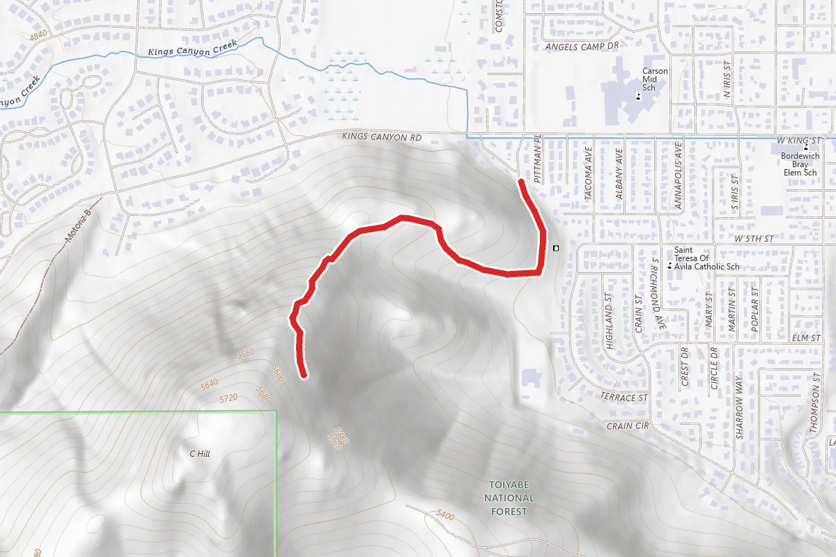 C Mountain Foothill Trail