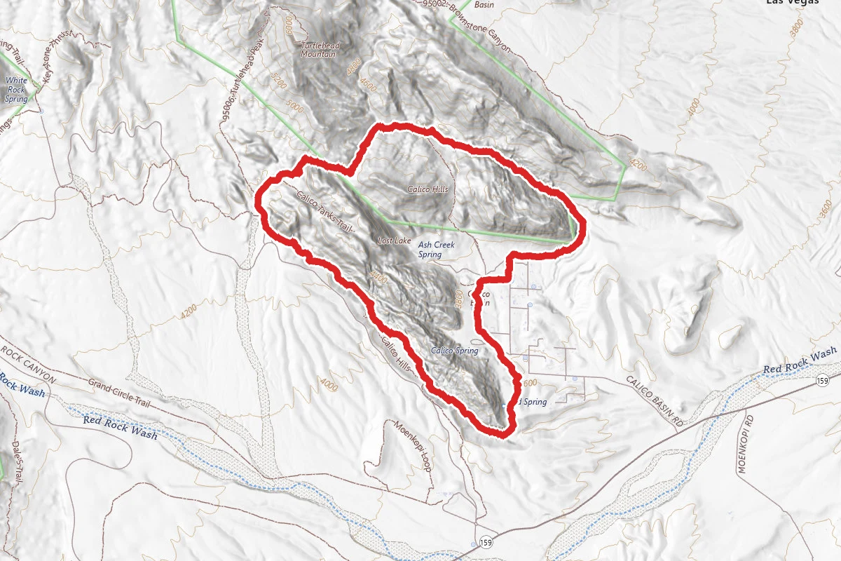 Kraft Mountain, Calico Tanks and Calico Hills Loop
