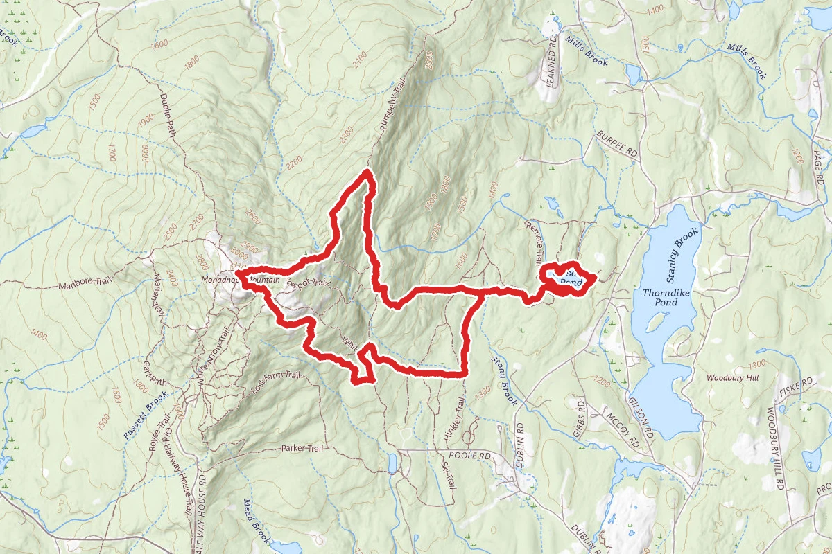 Gilson Pond to Pumpelly Loop