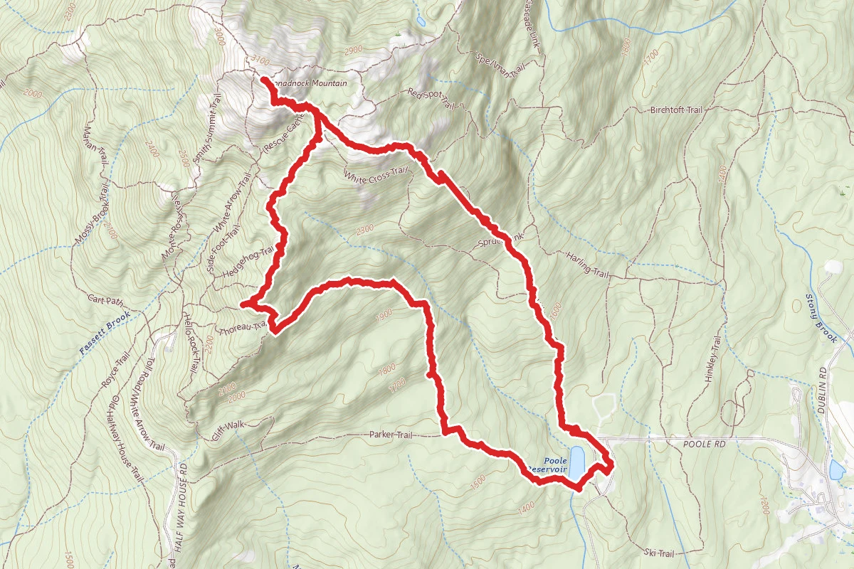 Mount Monadnock via White Dot and Lost Farm Trail Loop