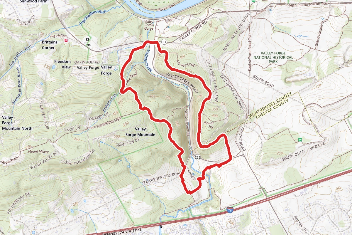 Mount Joy Trail to Mount Misery Trail Loop