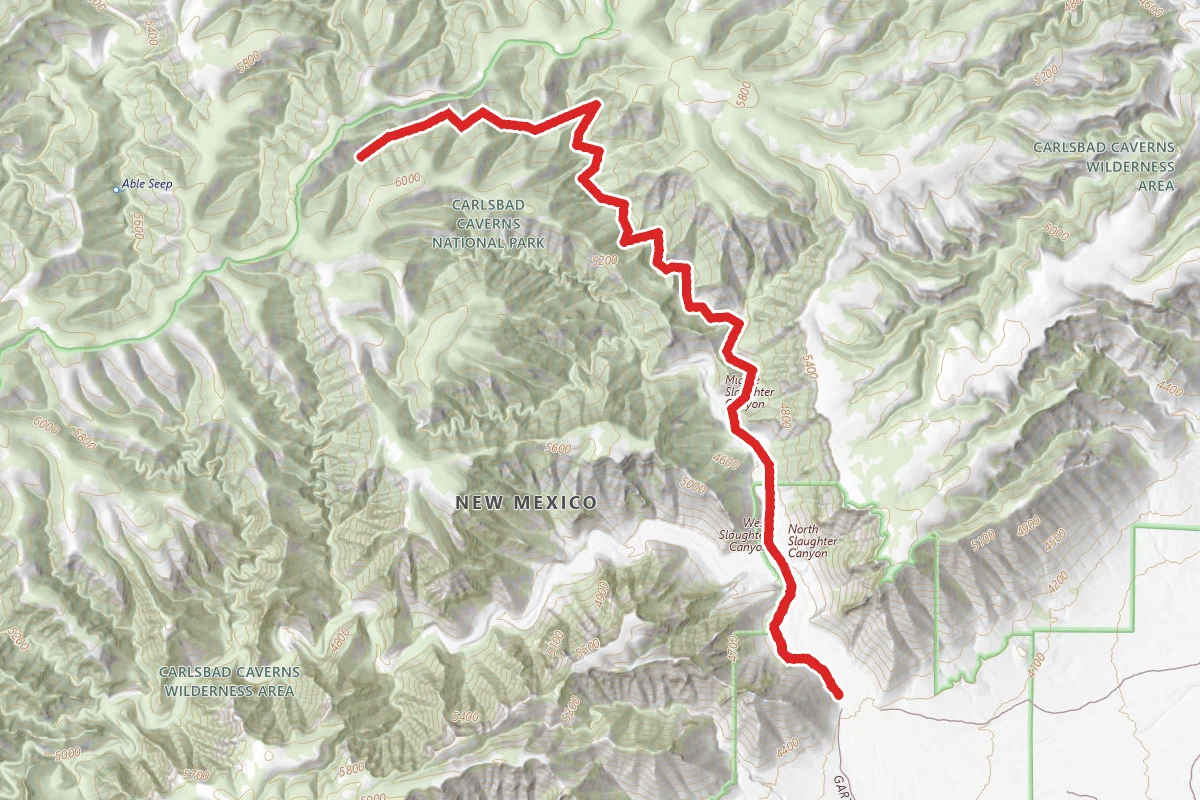 North Slaughter Canyon Trail