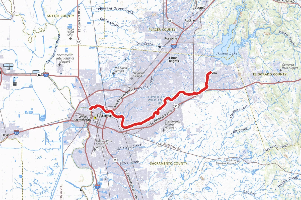 American River Bike Trail (Jedediah Smith Memorial Trail)