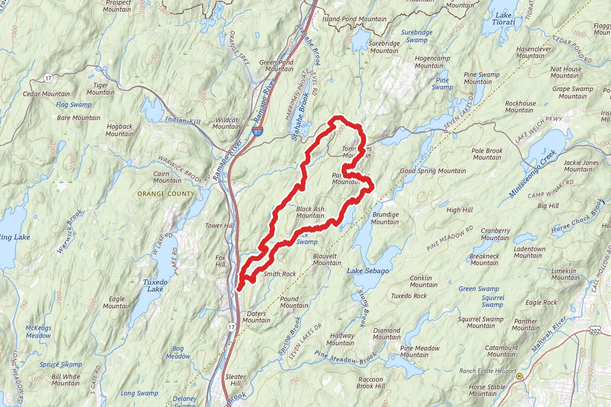 Tuxedo Park - Tom Jones Mountain - Lake Skenonto