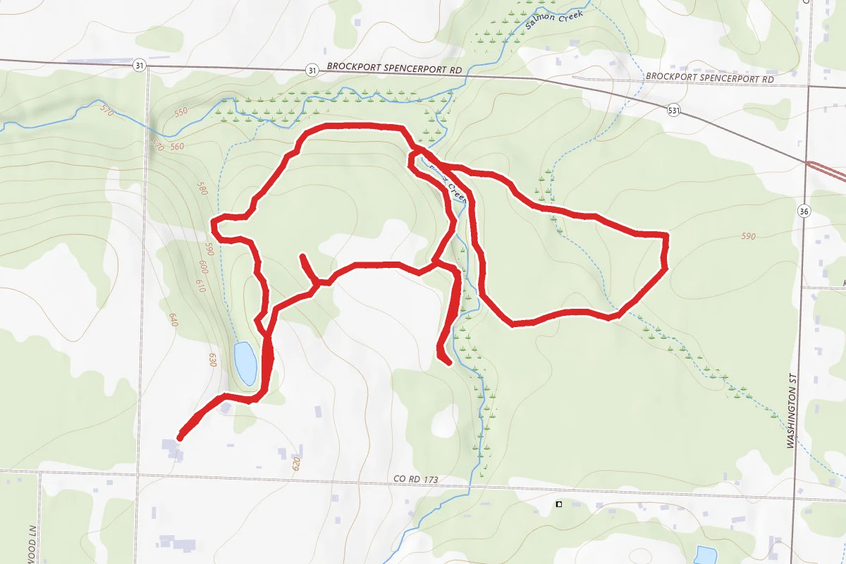Springdale Farm Trail and Creek Trail Loop