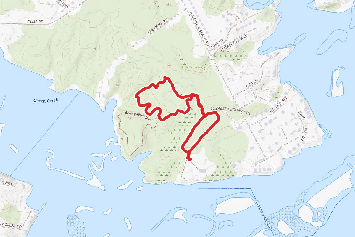 Track trail to Blue trail and Red trail