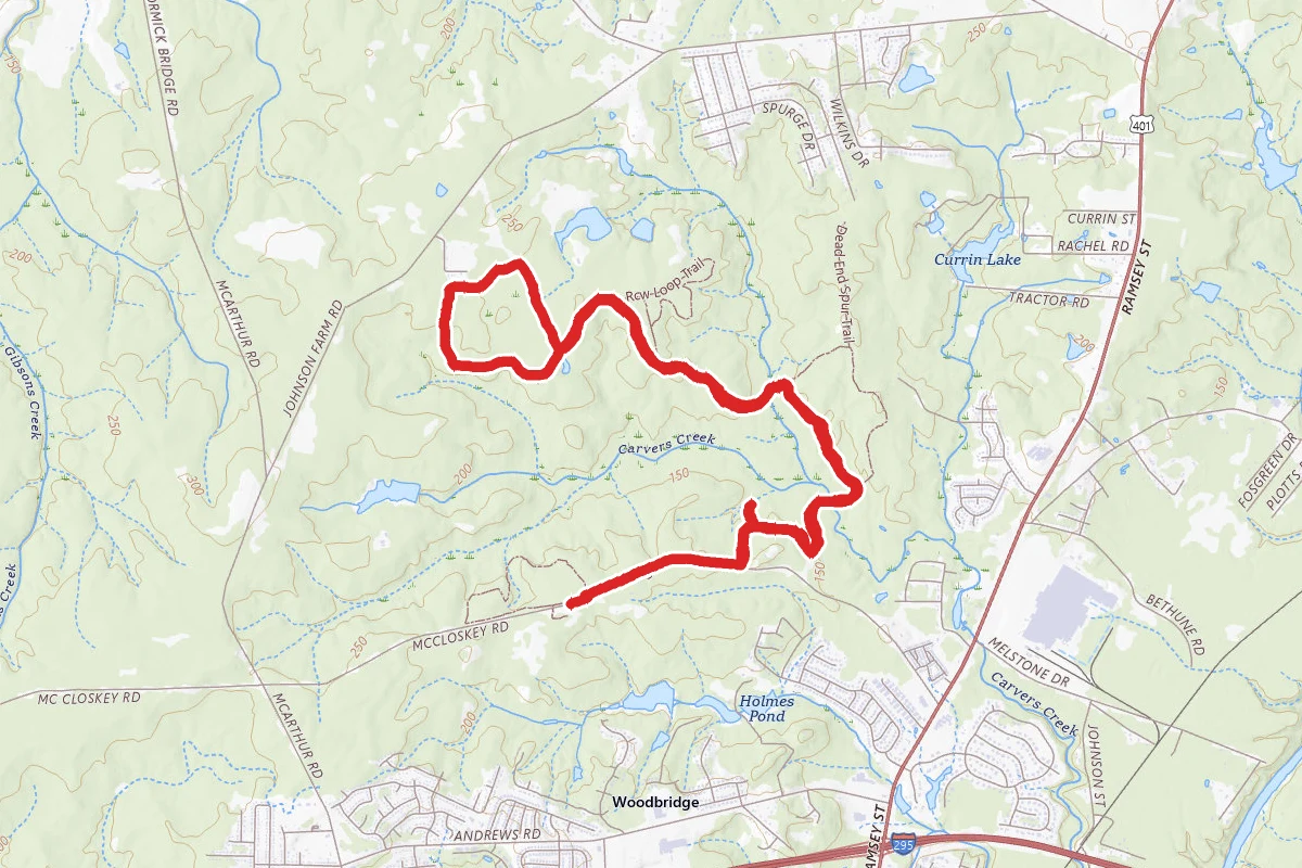 Longleaf Pine, Fox Squirrel, and Turkey Oak Loop Trail
