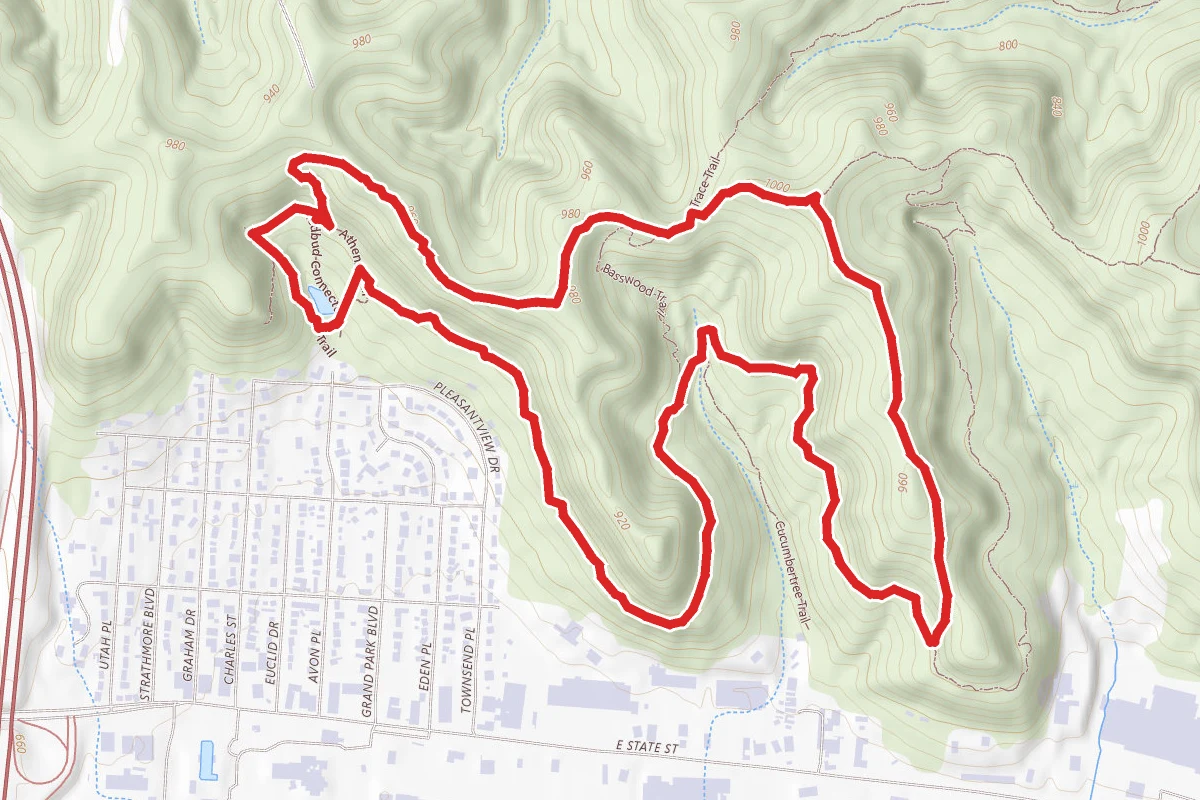 Rockhouse, White Ash, Athens Trail Loop