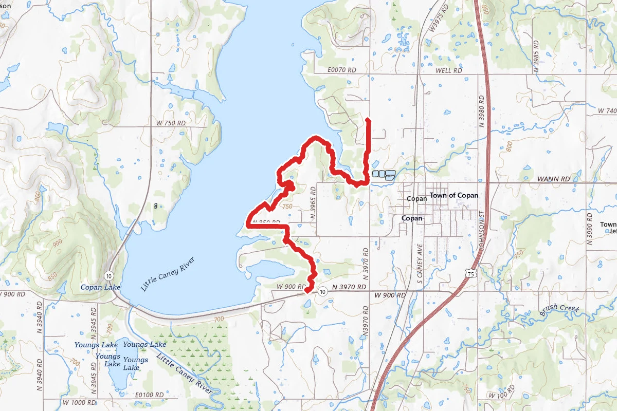 Copan Lake Trail
