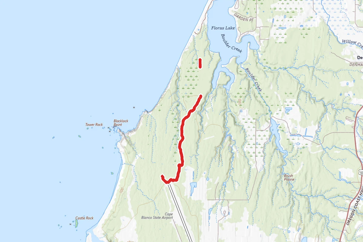 Floras Lake Beach Trail