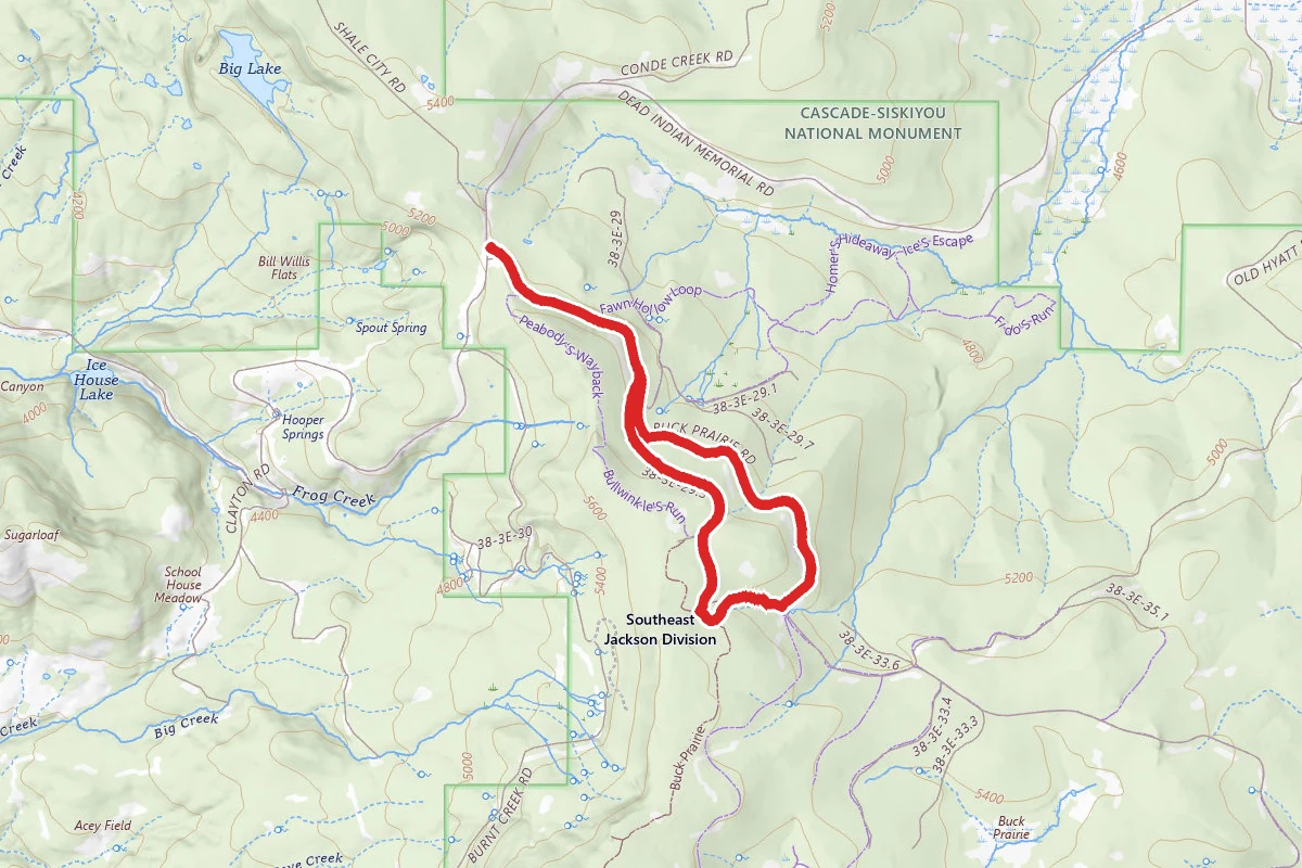 Natasha's Web Ski Route