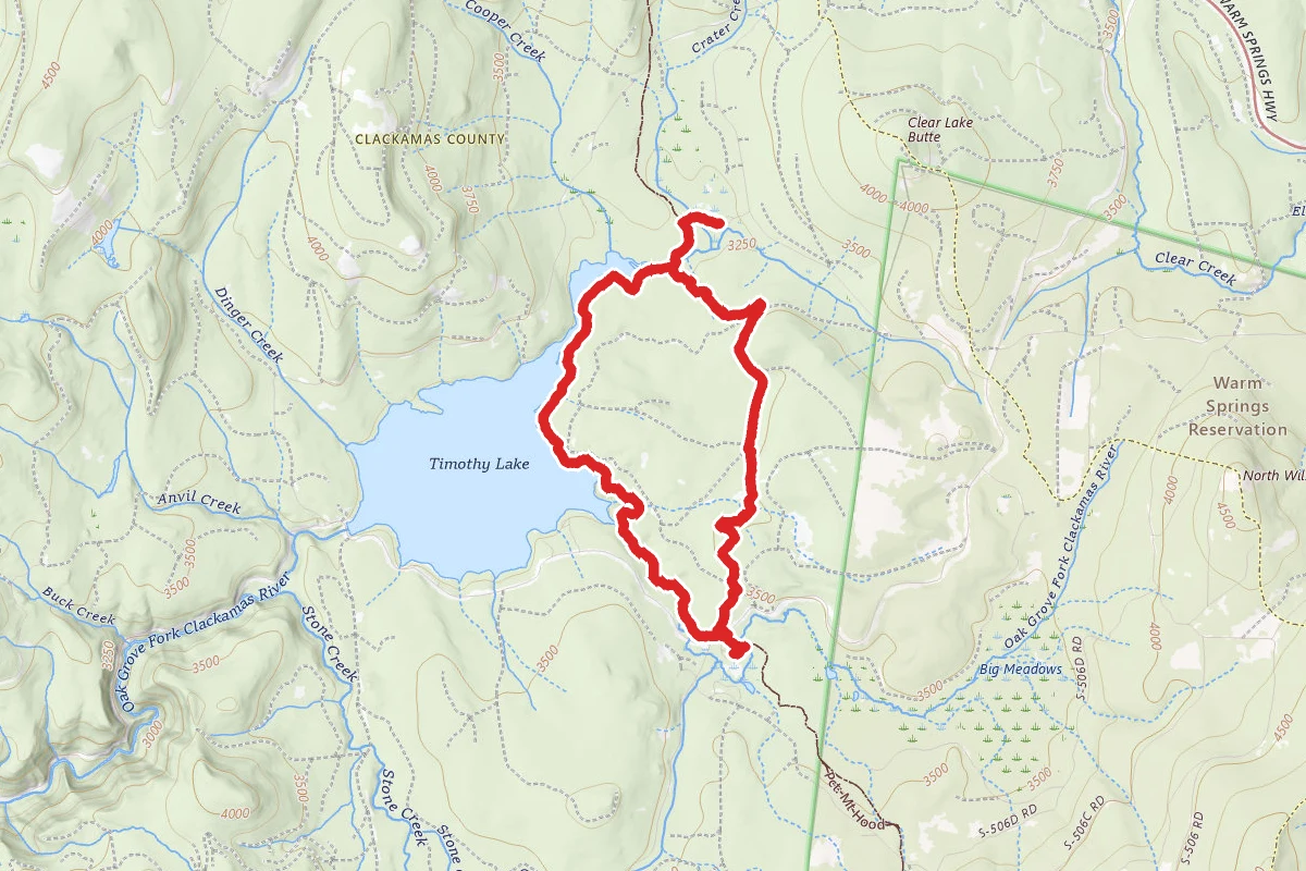 Little Crater Lake via PCT and Old 1916 Trail Loop