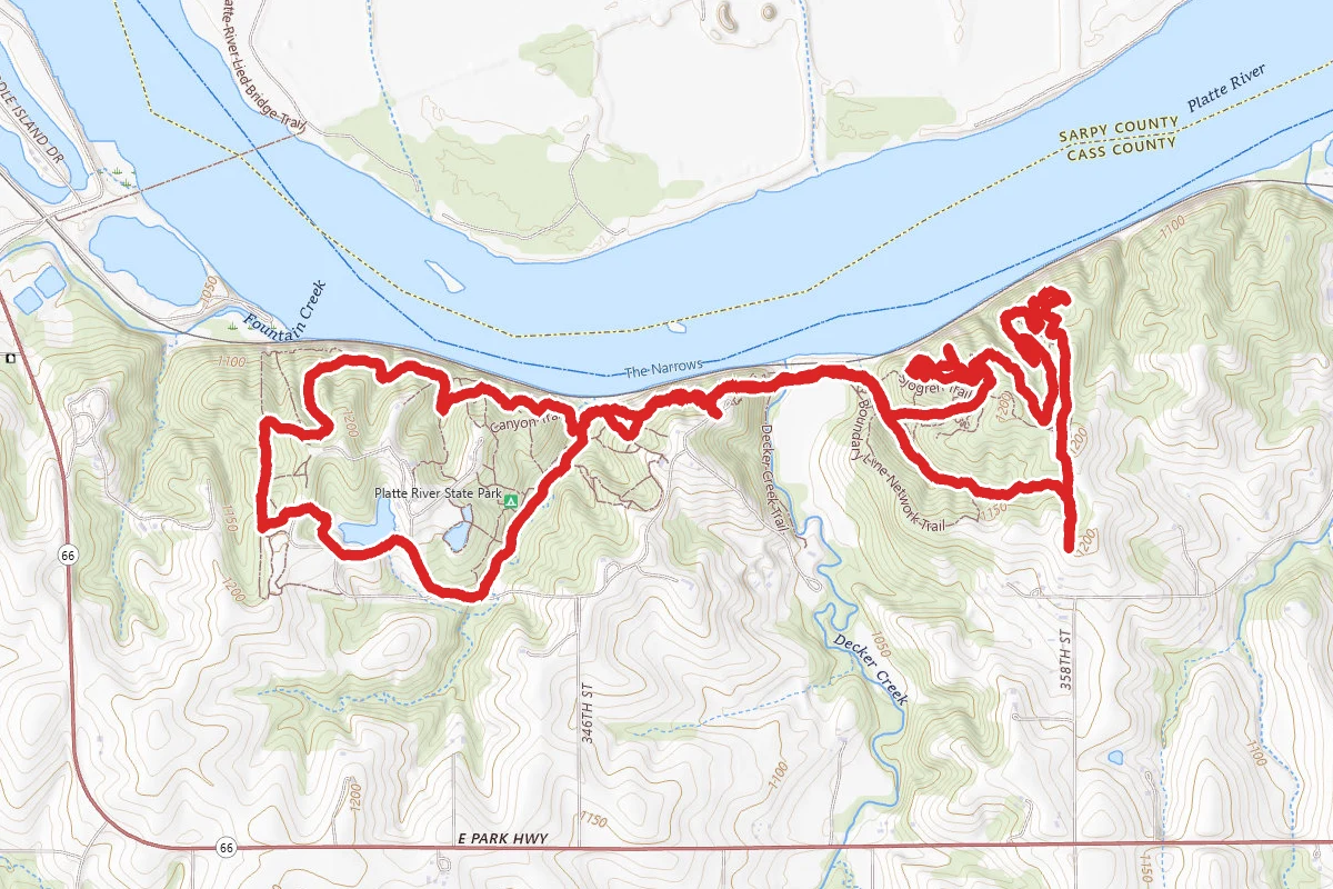 Platte River State Park Trail Loop