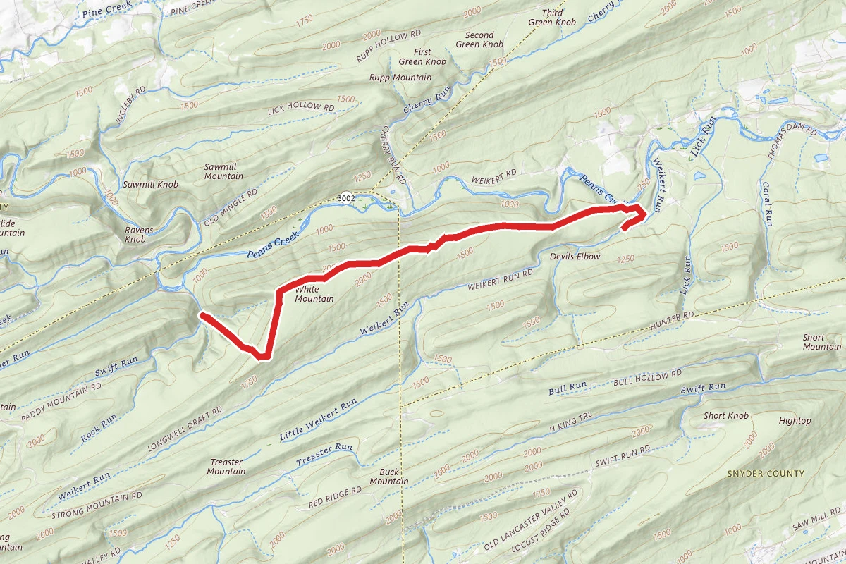 White Mountain Ridge Trail