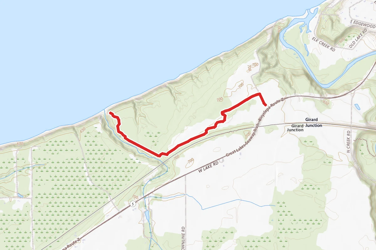 Overlook via Black Oak Savanna, Whitetail Crossing, and West Overlook Trails
