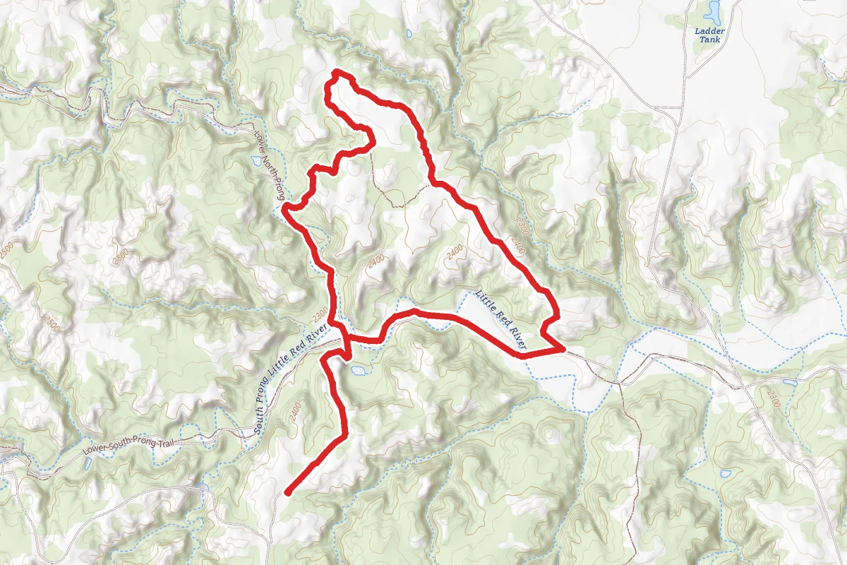 Wild Horse Trail to Mesa Spur Trail