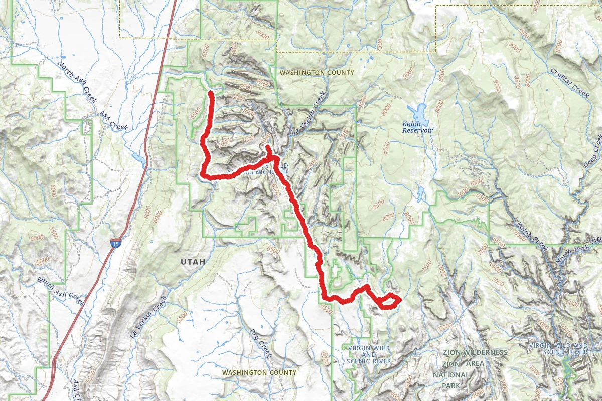 Lee Pass to Wildcat Canyon