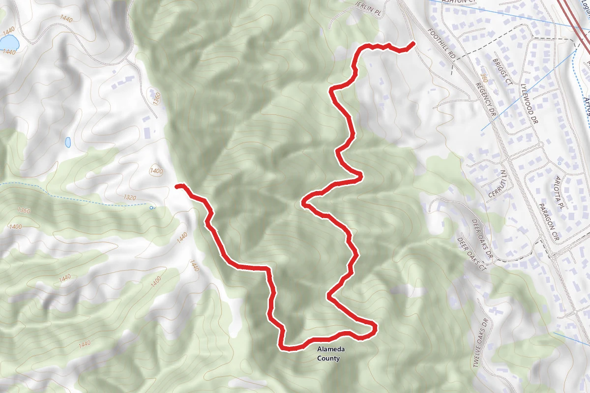 Courdet Trail from Castleridge Trailhead