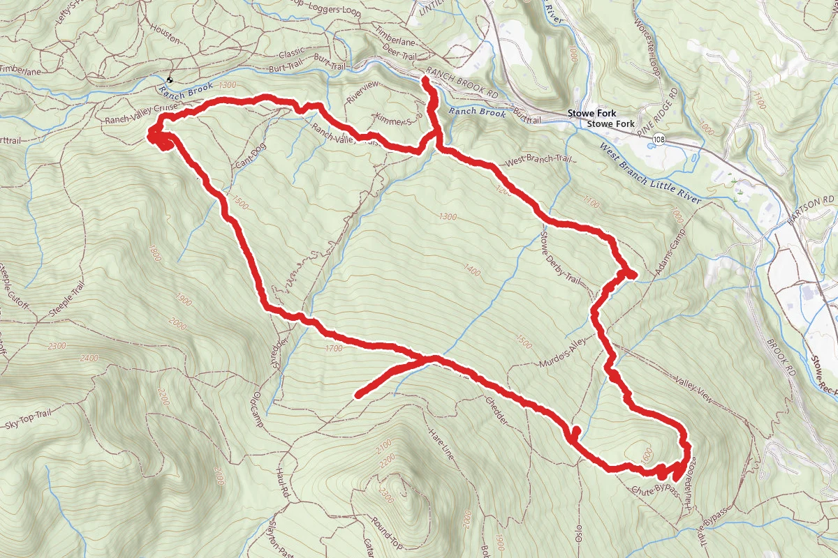 Ranch Camp, Haul Road, Hardy Haul and Lower Derby Trail Loop