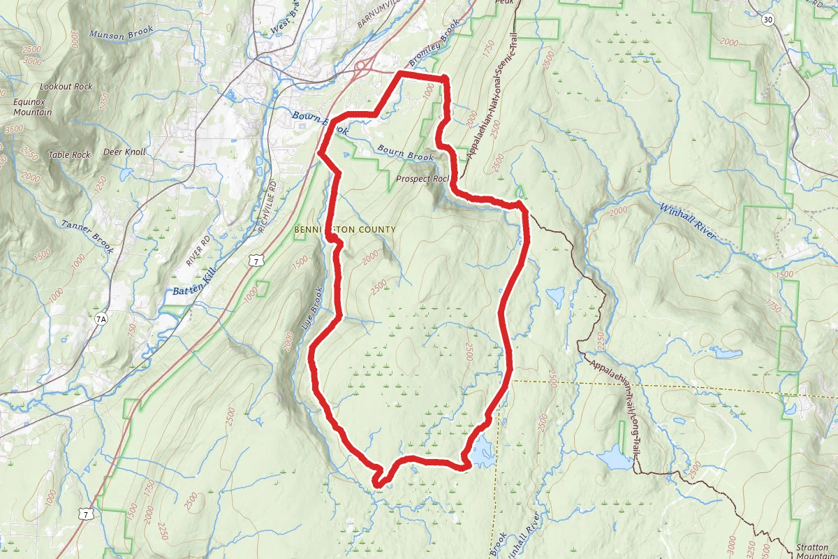 Lye Brook to Branch Pond Loop
