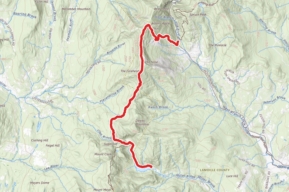 Lake Mansfield Trail to Long Trail
