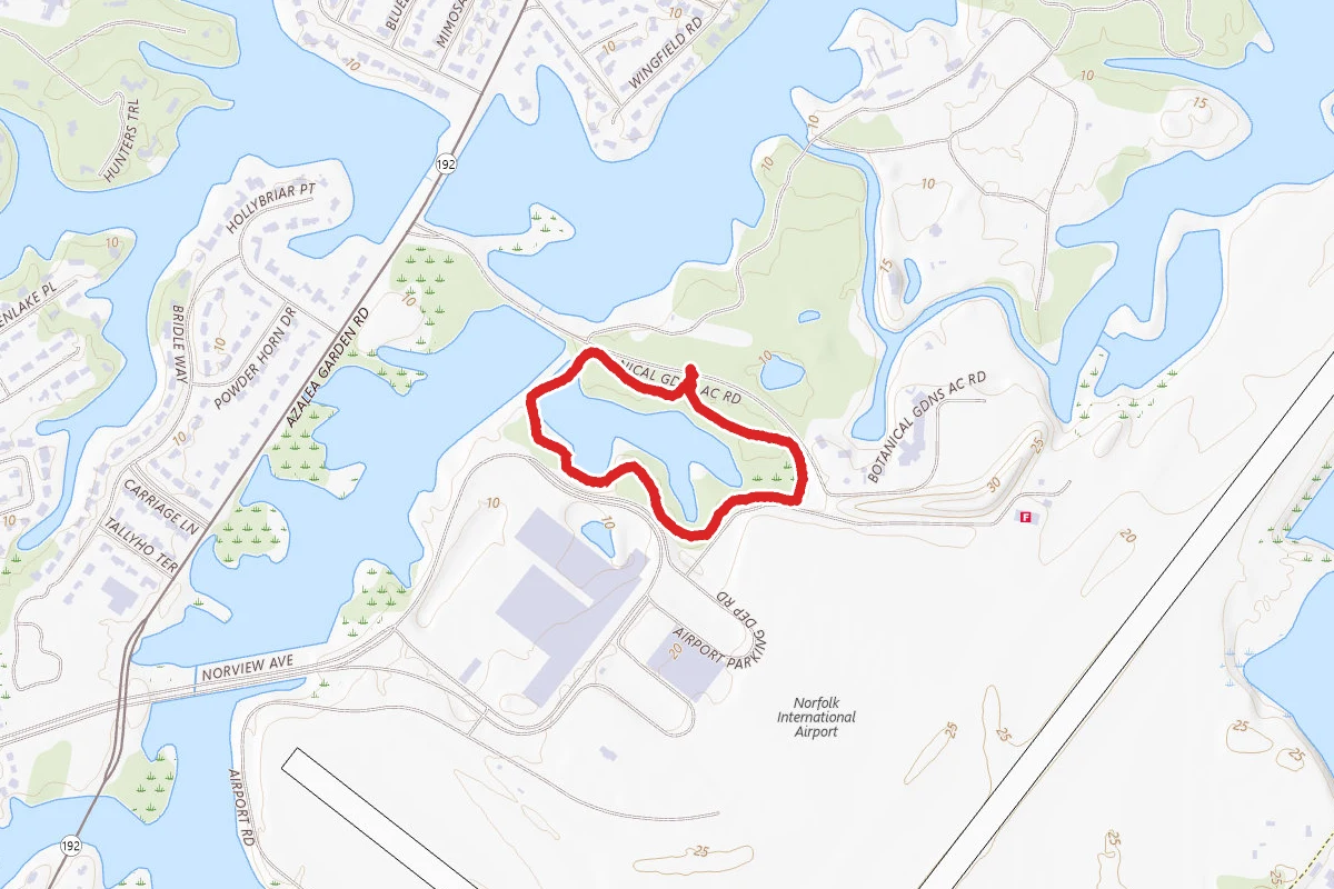 Norfolk Botanical Garden Lake Loop