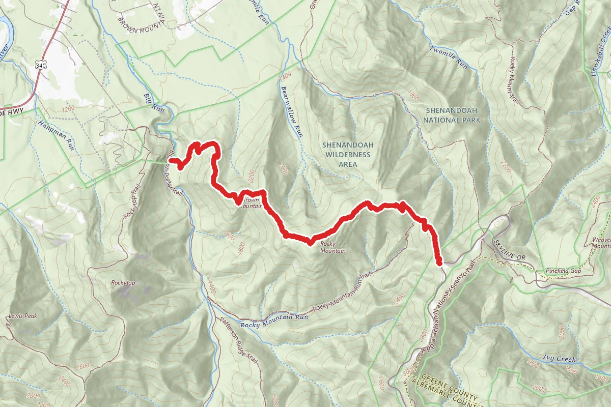 Rocky Mountain and Brown Mountain via Rocky Mountain Trail
