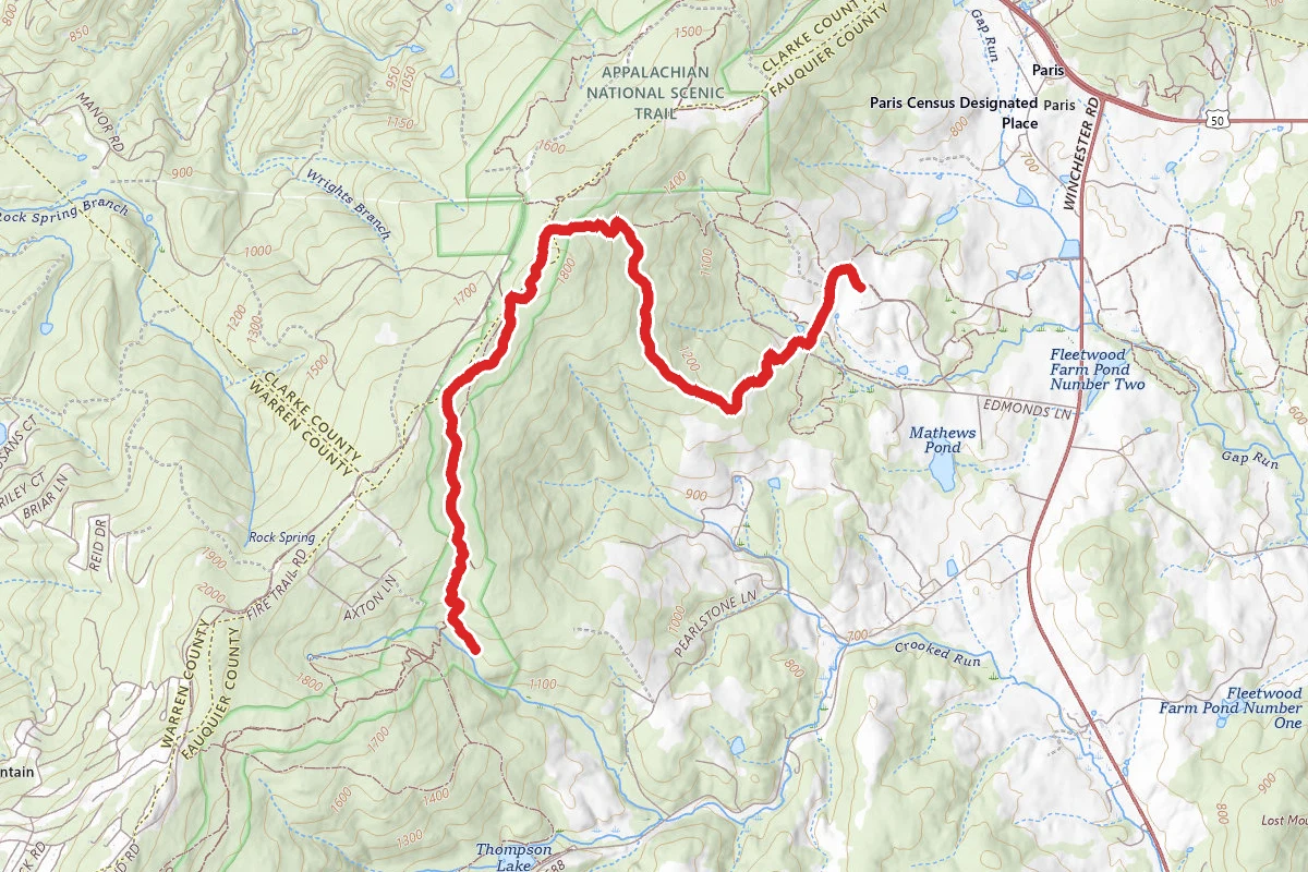 Sky Meadows to Whisky Hollow Shelter