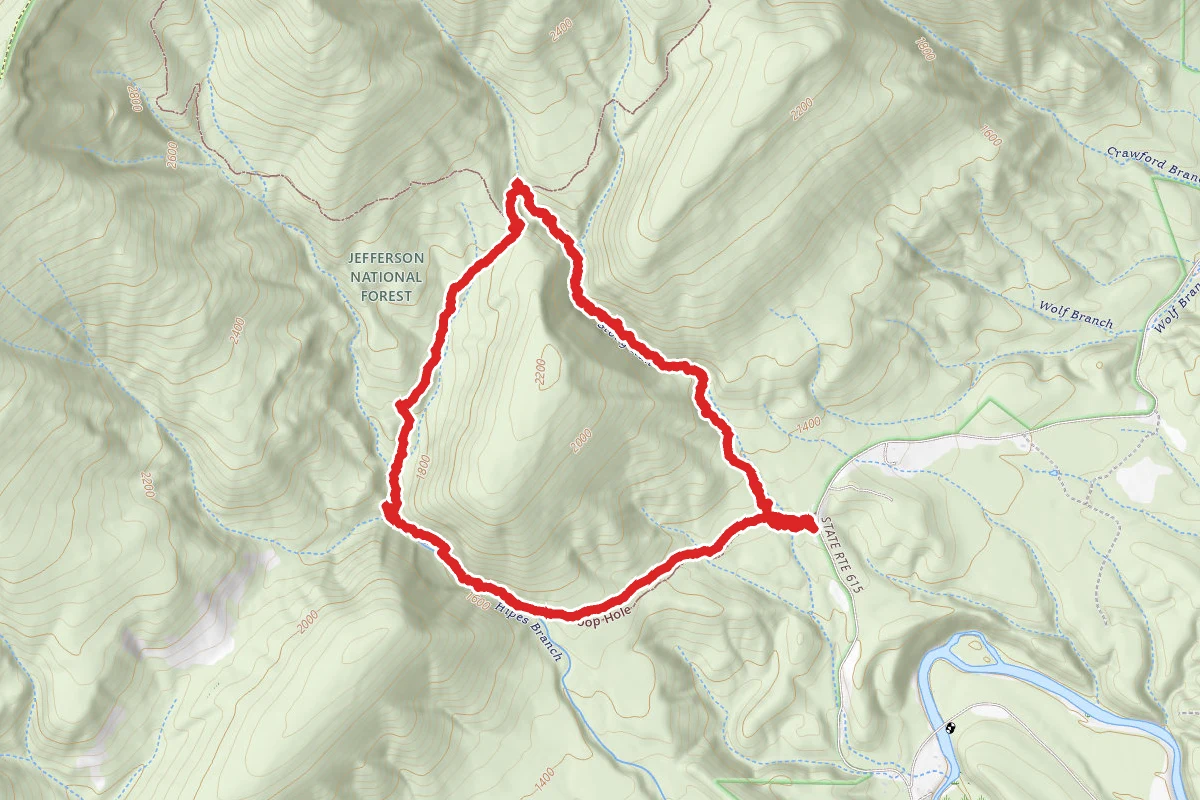 Lower Hoop Hole Loop