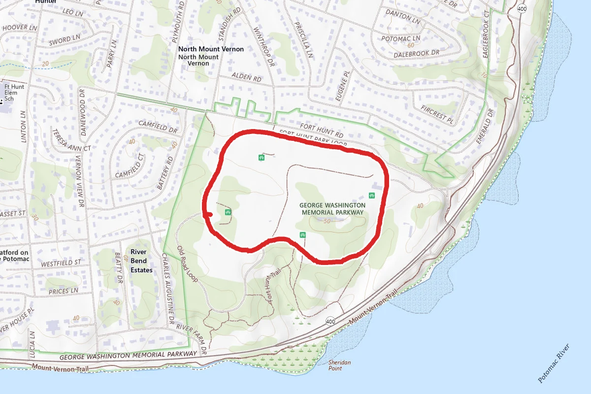 Fort Hunt Park Main Loop