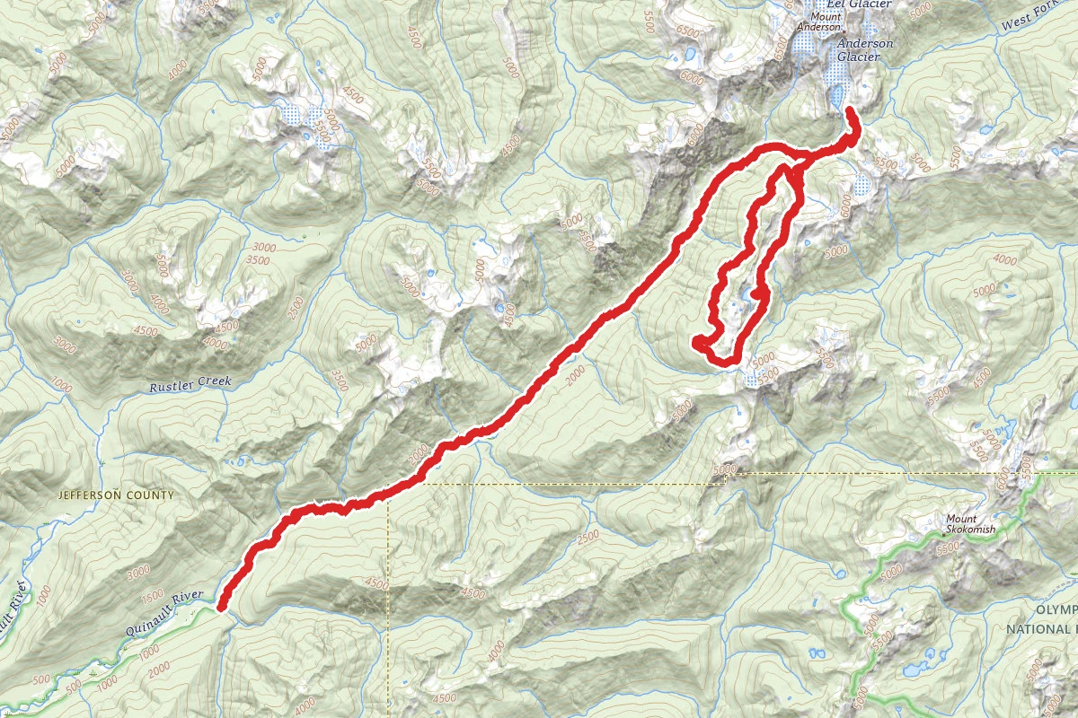 Enchanted Valley with O'Neil Pass Loop and Anderson Glacier Trek