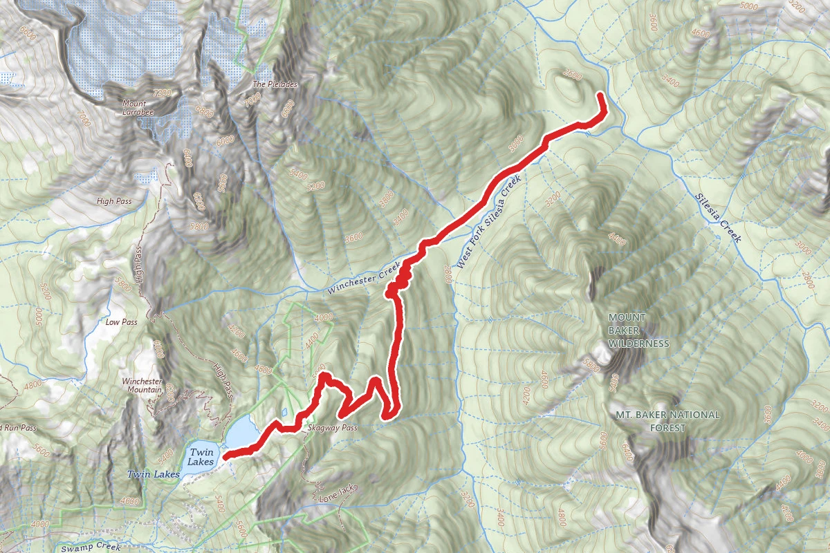 Twin Lakes to Silesia Creek Trail