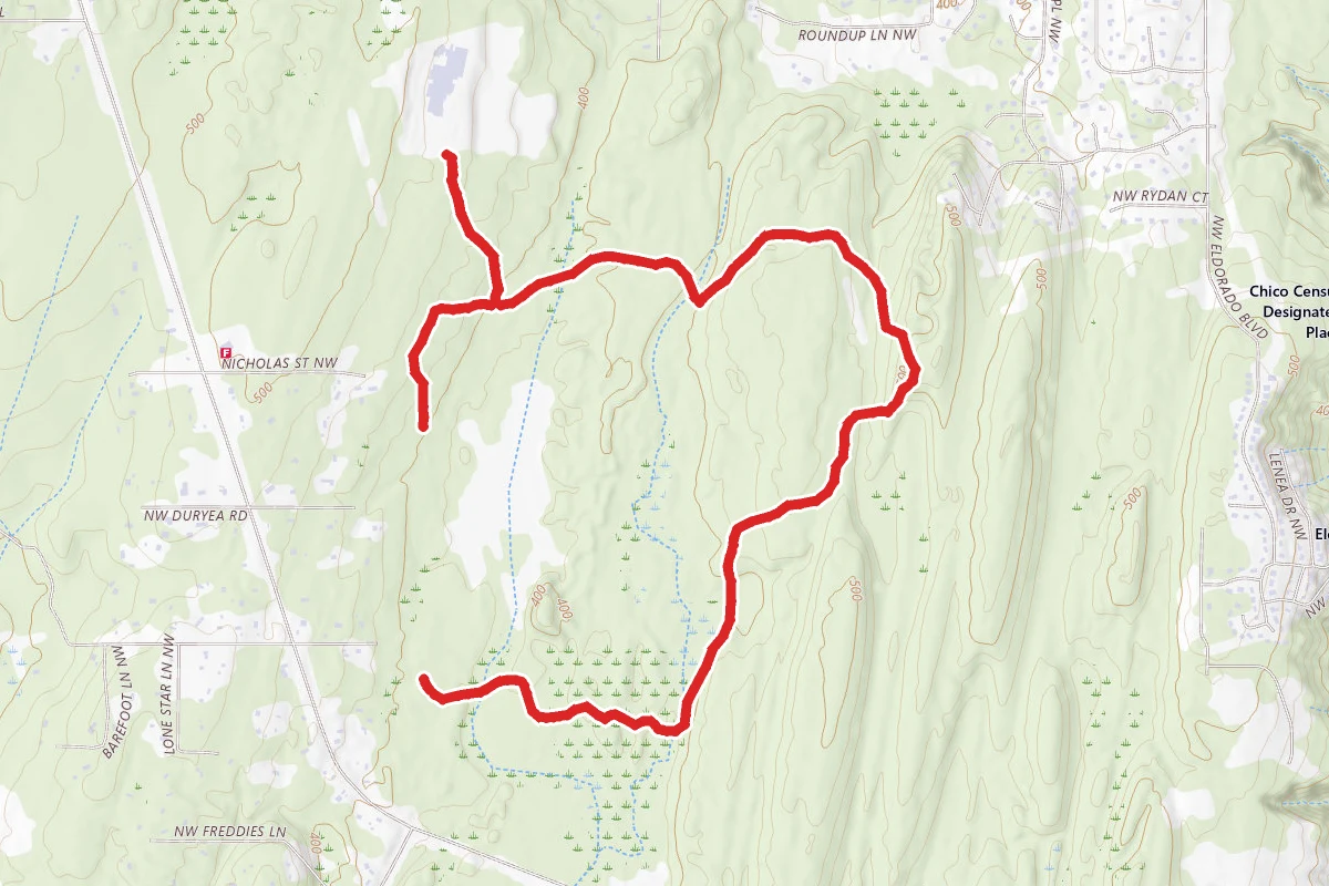 Old Loop and Rhodie Trail