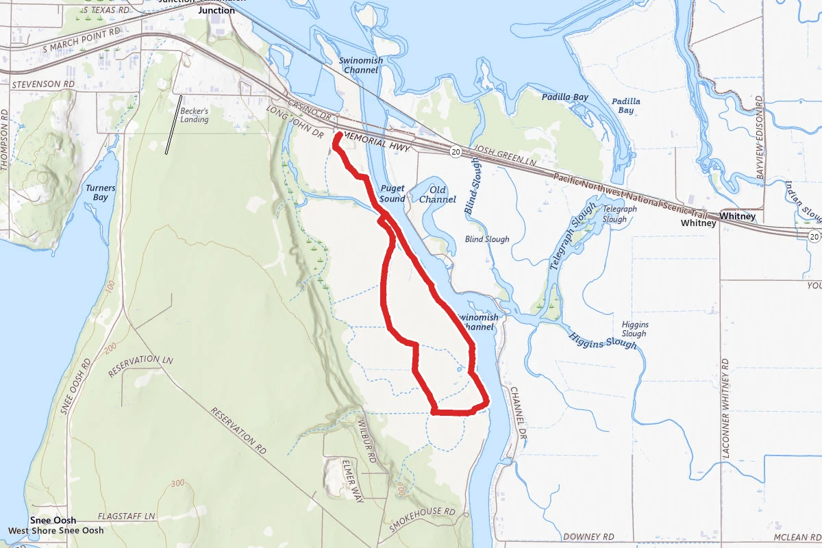 Swinomish Channel Loop via Knudson Lane