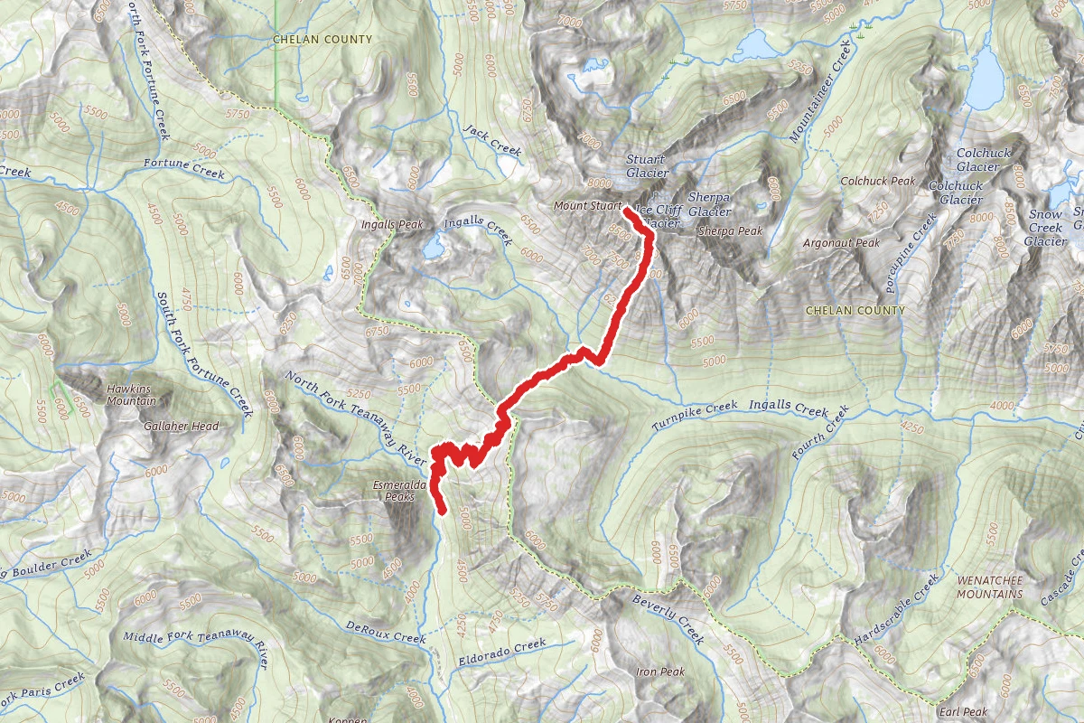 Mount Stuart via Ingalls Way Trail