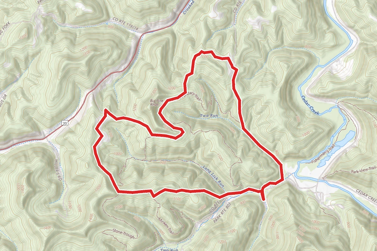 Two Run and Stone Trough Trail
