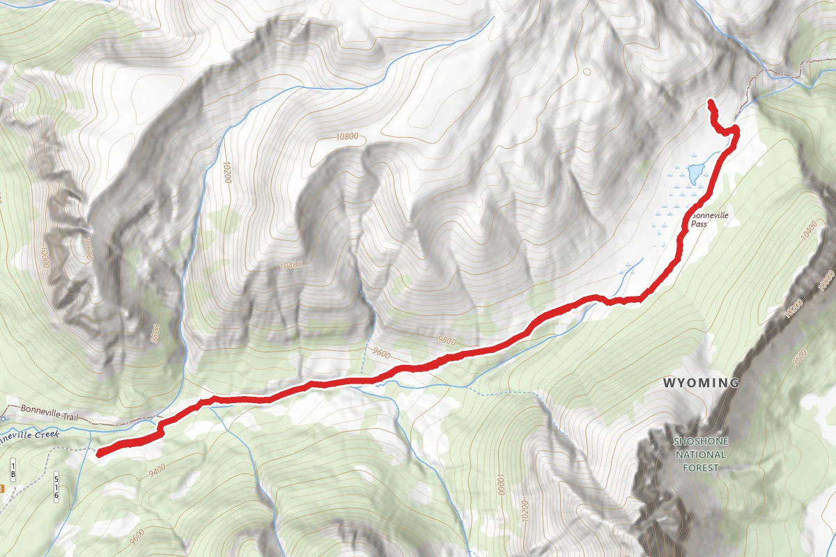 Bonneville Pass Via Du Noir Trail