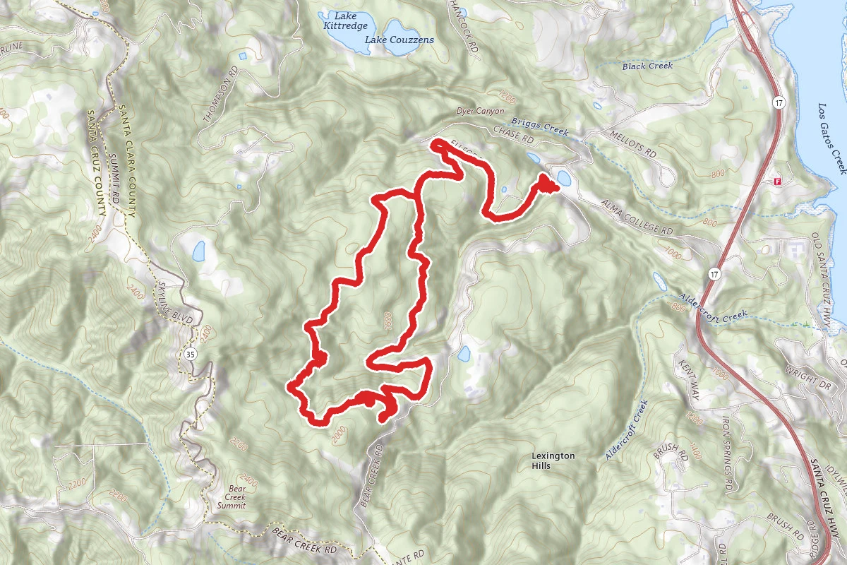 Alma Trail and Redwood Springs Trail Loop