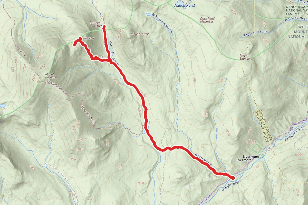 Vose Spur and Carragain Notch
