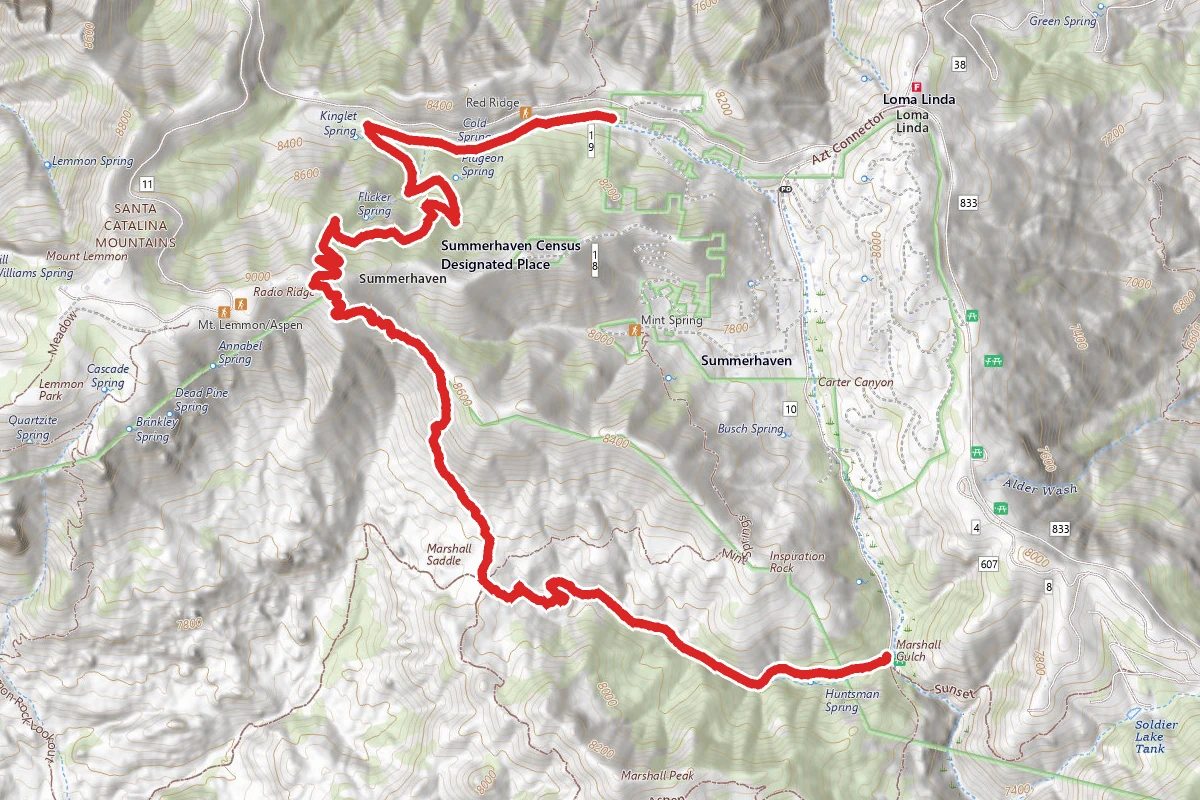 Aspen Draw, Aspen and Marshall Gulch Trail